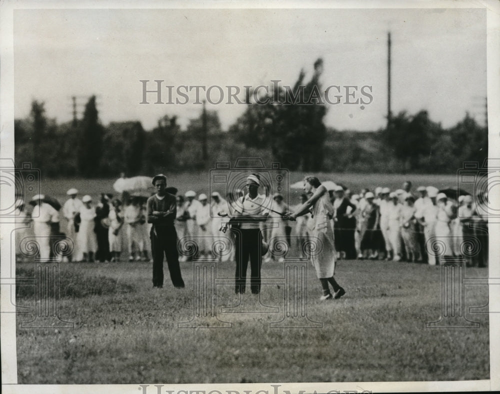 1933 Press Photo Jane Weiller at Womens Western Golf Touny in Chicago - Historic Images