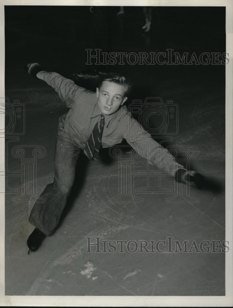 1939 Press Photo Cleveland Ohio Robin Lee at Mid West Slate Championships - Historic Images