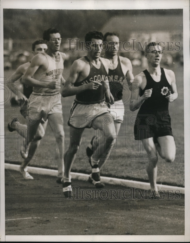 1939 Press Photo Princeton NJ 3 quarter mile Syd Wooderson, Chuck Fenrke - Historic Images