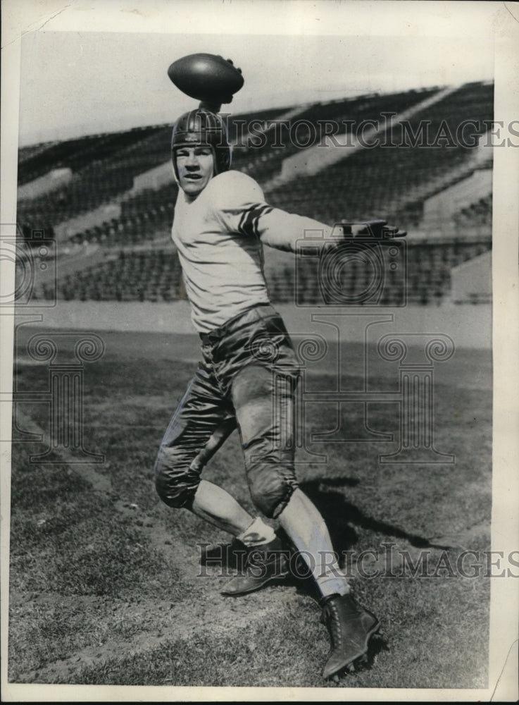 1936 Press Photo Don Head Northwestern Univ football team - nes22648 - Historic Images