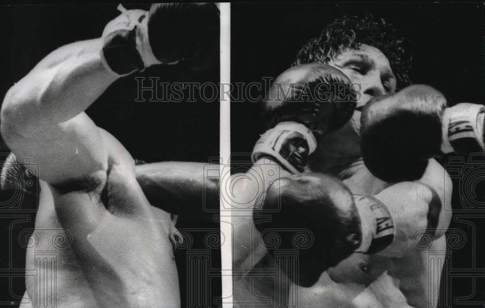 1966 Press Photo Joe Frazier beat Argentina&#39;s Oscar Ronavena&#39;s (shown here) - Historic Images