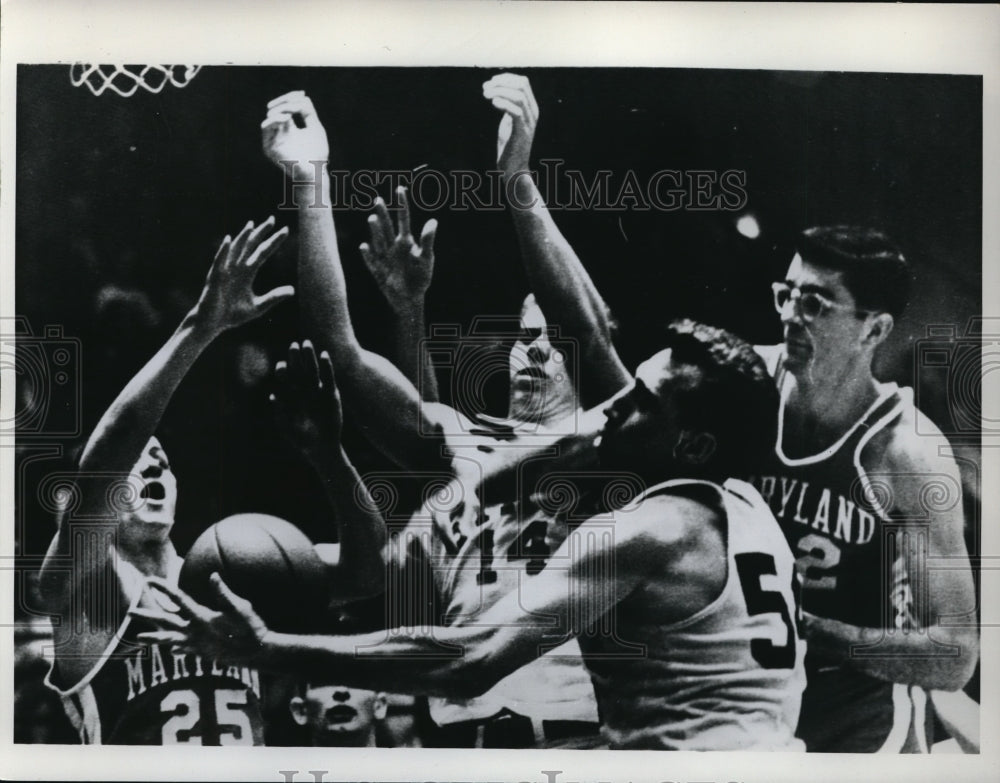 1960 Press Photo Md versus NC State at basketball - nes23268 - Historic Images