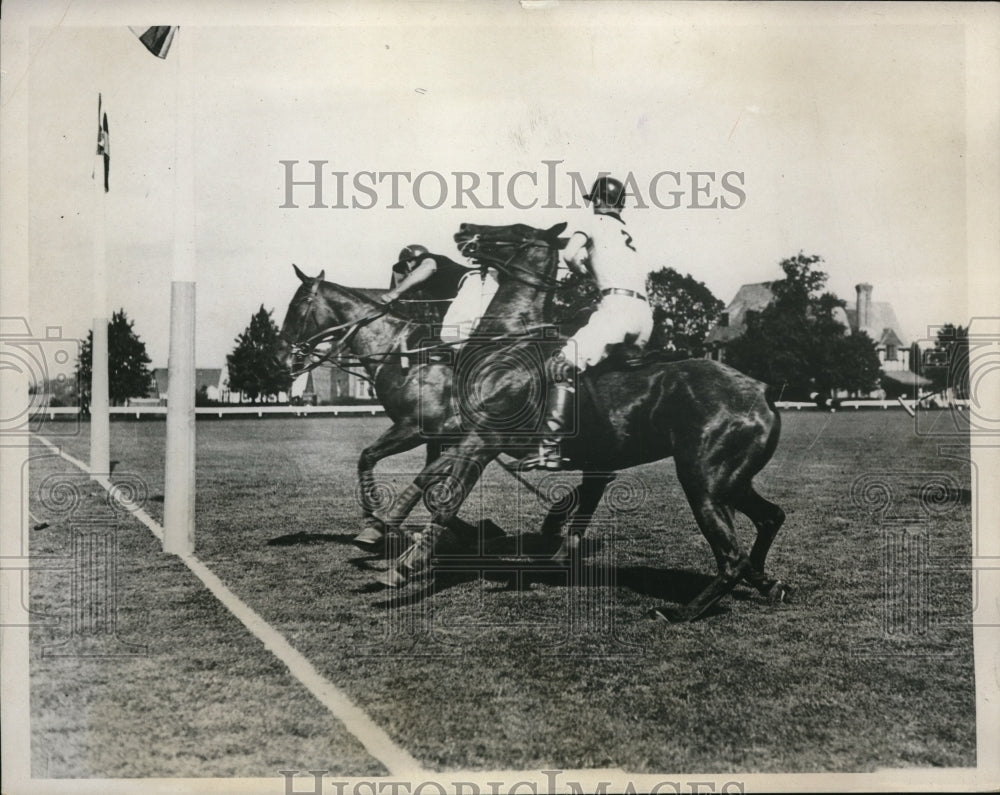 1933 Press Photo Sullivan of Princeton Intercollegiate Polo Championship - Historic Images