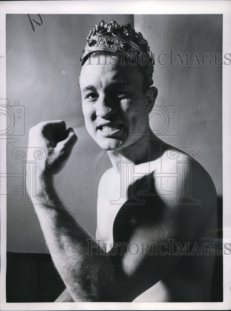 1953 Press Photo Paddy Young, New York Middleweight - nes23651 - Historic Images