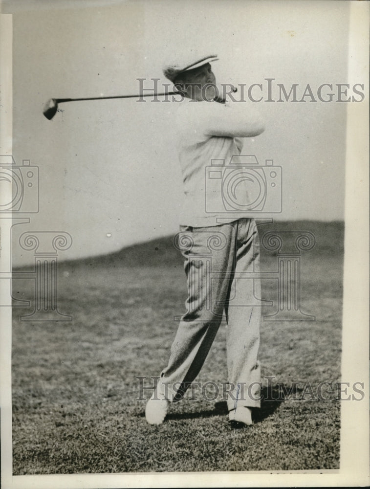 1929 Press Photo John Dawson won his match at the Amateur Golf Championship - Historic Images