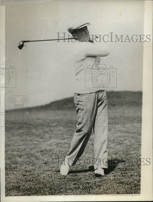 1929 Press Photo John Dawson won his match at the Amateur Golf Championship - Historic Images