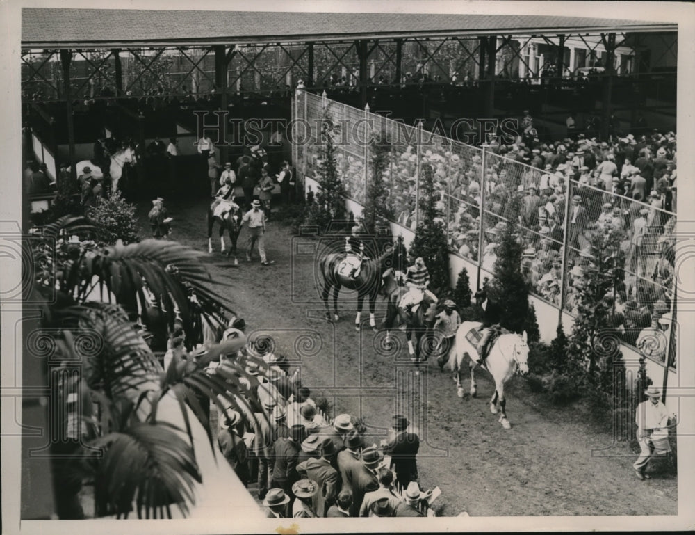 1936 Press Photo Horses head to post at the 62nd Kentucky Derby - nes25700- Historic Images