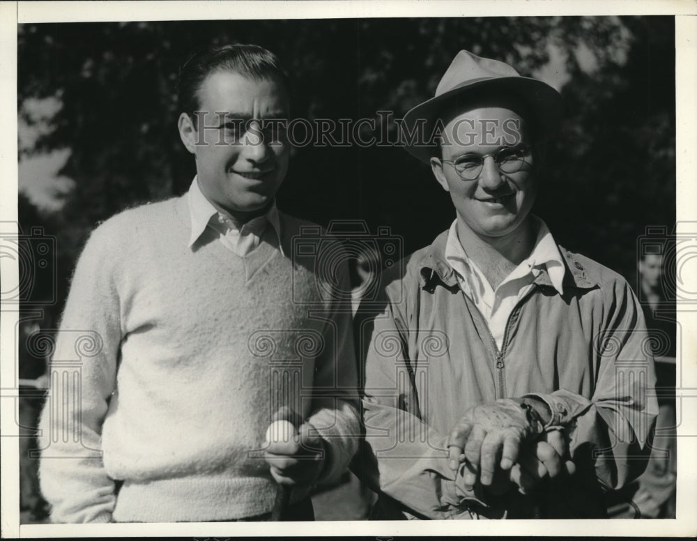 1938 Press Photo Pittsburgh Pa Willie Turnsea &amp; Ed Kingsley Natl Amateur golf- Historic Images