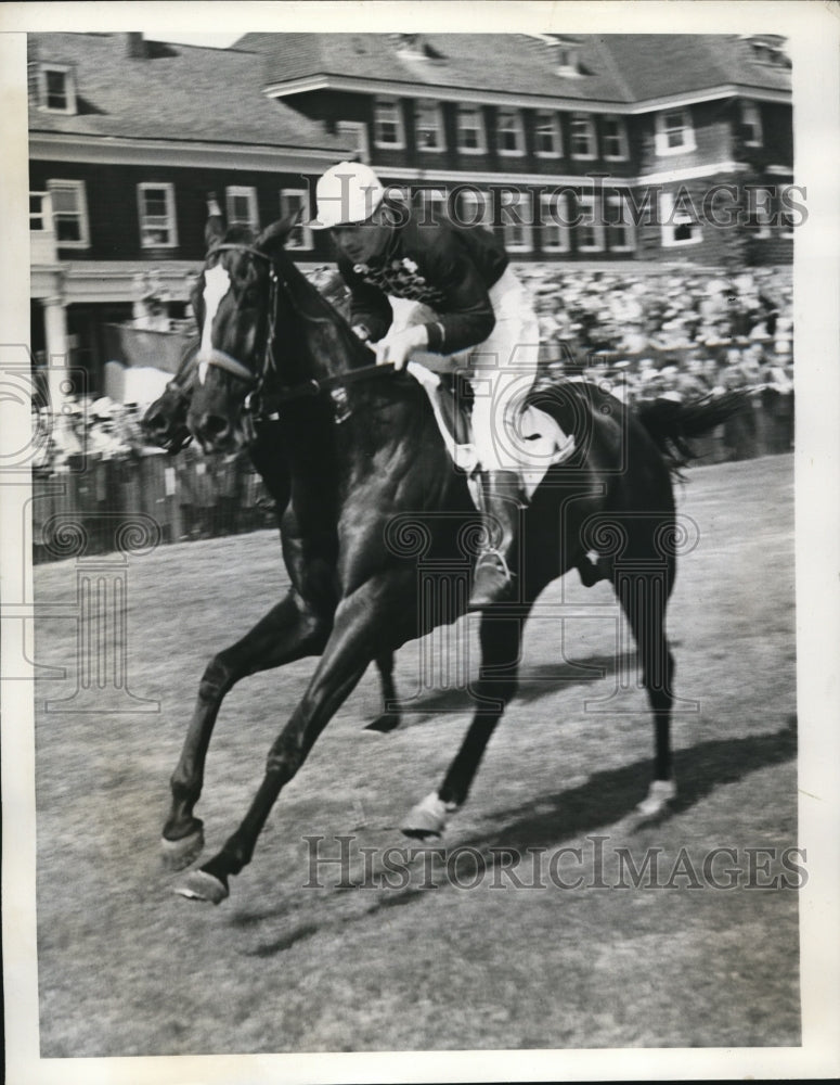 1936 Press Photo Blackcock owned by LE Stoddard at Piping Rock race - nes26320- Historic Images