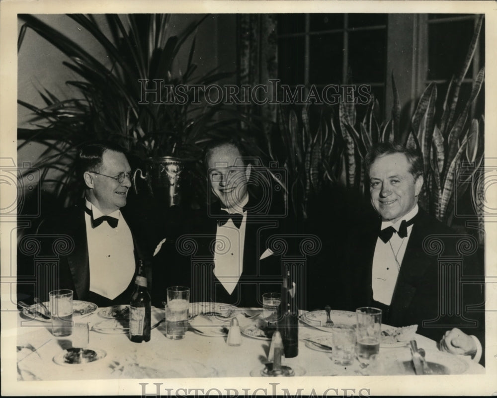 1934 Press Photo Natl Amateur Golf Geo Dunlap Jr, E Edwards,OB Keeler- Historic Images