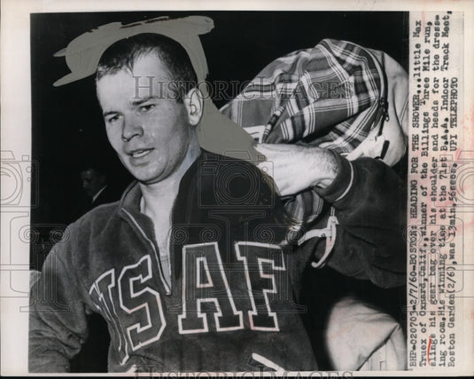 1960 Press Photo Boston Max Truex won three mile run - nes27667 - Historic Images