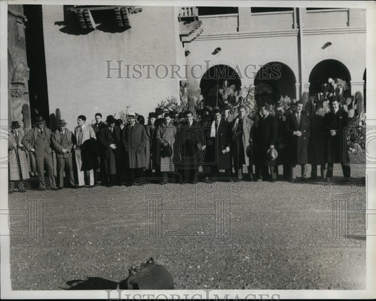 1933 Press Photo Columbia Lions football at Arizona for Rose Bowl - nes27689- Historic Images