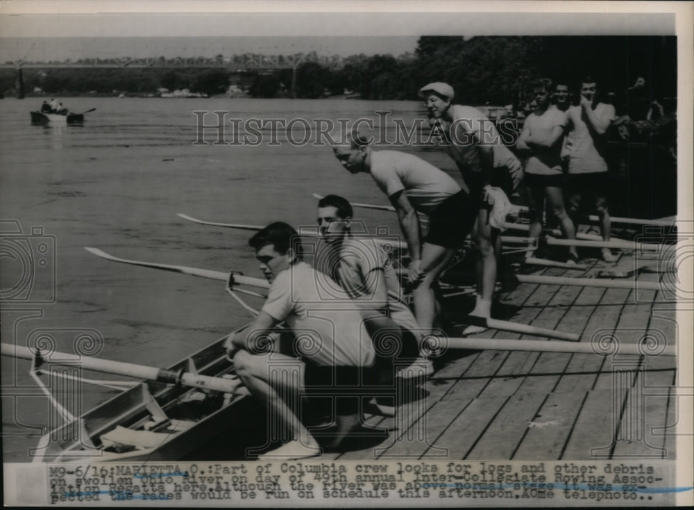 1951 Marietta Ohio Columbia crew for Inter Colligiate races - Historic Images