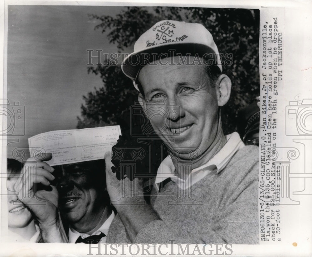 1965 Press Photo Cleveland O Dan Sikes Jr wins Cleveland Open - nes28196- Historic Images