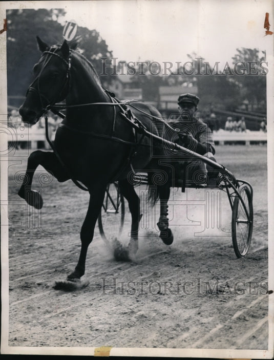 1945 Press Photo Titan Hanover wins National Stakes in Goshen NY - nes28326 - Historic Images