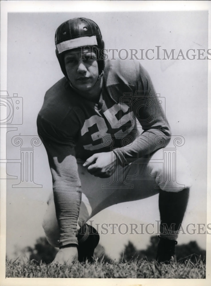 1943 Press Photo Bloomington Ind James Allerdice back of Ind Univ - nes28431 - Historic Images