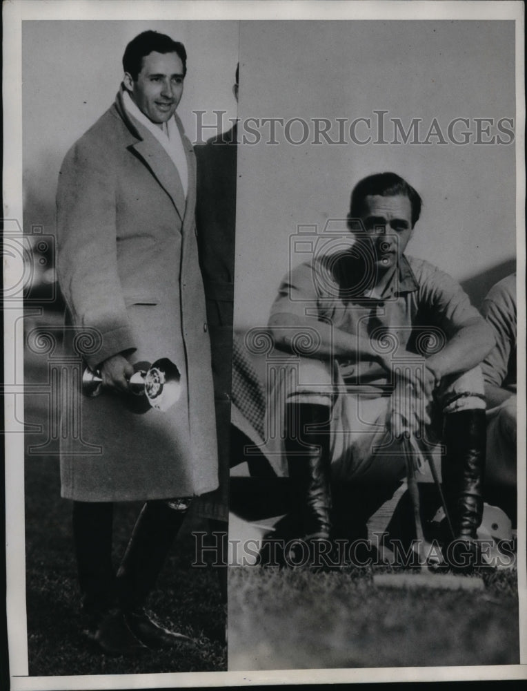 1934 Press Photo Aden Roark British polo star to wed Mrs Esther Foss Moore- Historic Images