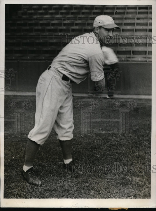 1931 Press Photo Athletics pitcher Jim Peterson hopes to play in World Series - Historic Images
