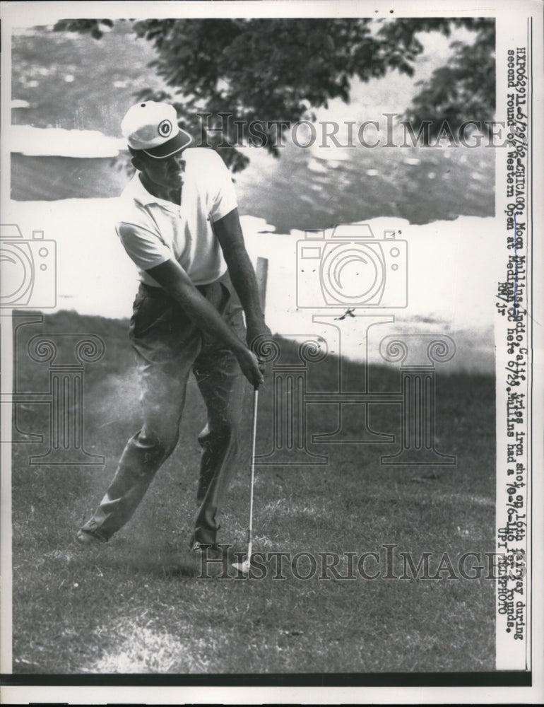 1962 Press Photo Chicago Moon Mullins on 16th at Western Open golf - nes31326 - Historic Images