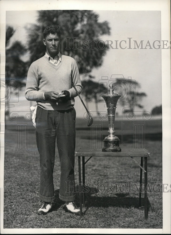 1934 Press Photo Tommy Goodwil wins National Championship of Club Champions - Historic Images