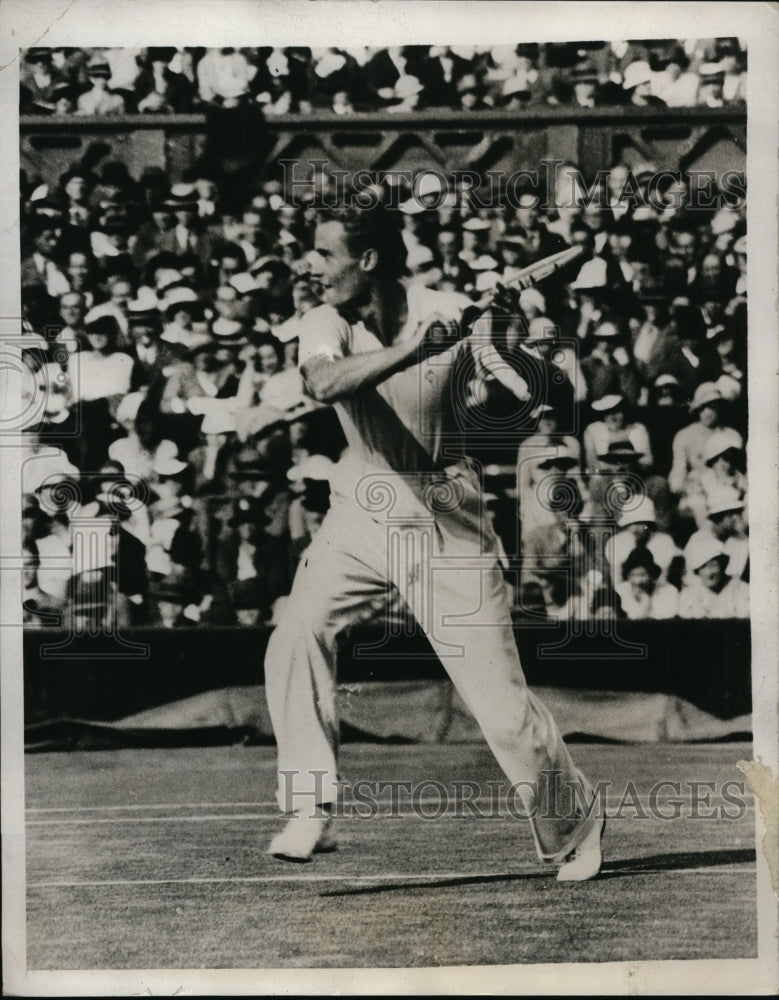 1933 Press Photo LR Stoefferi defeats HGN Lee at Wimbledon - nes32045 - Historic Images