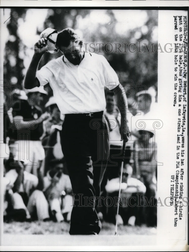 1960 Press Photo Akron Ohio Jay Hebert in PGA Championship - nes32293 - Historic Images