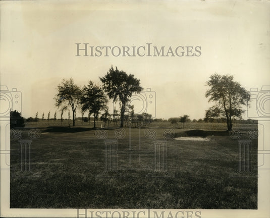 1931 Press Photo 11th green at Inverness in Toledo OH National Open Championship - Historic Images