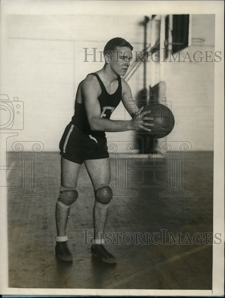 1927 Press Photo Fordham University captain guard Francis Dougherty - nes32882 - Historic Images