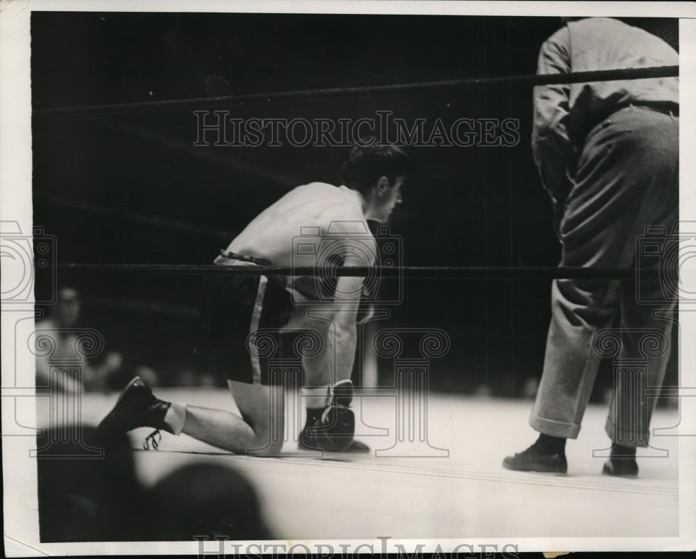 1935 Press Photo Sixto Escobar bantamweight vs Lou Salica - nes33236 - Historic Images