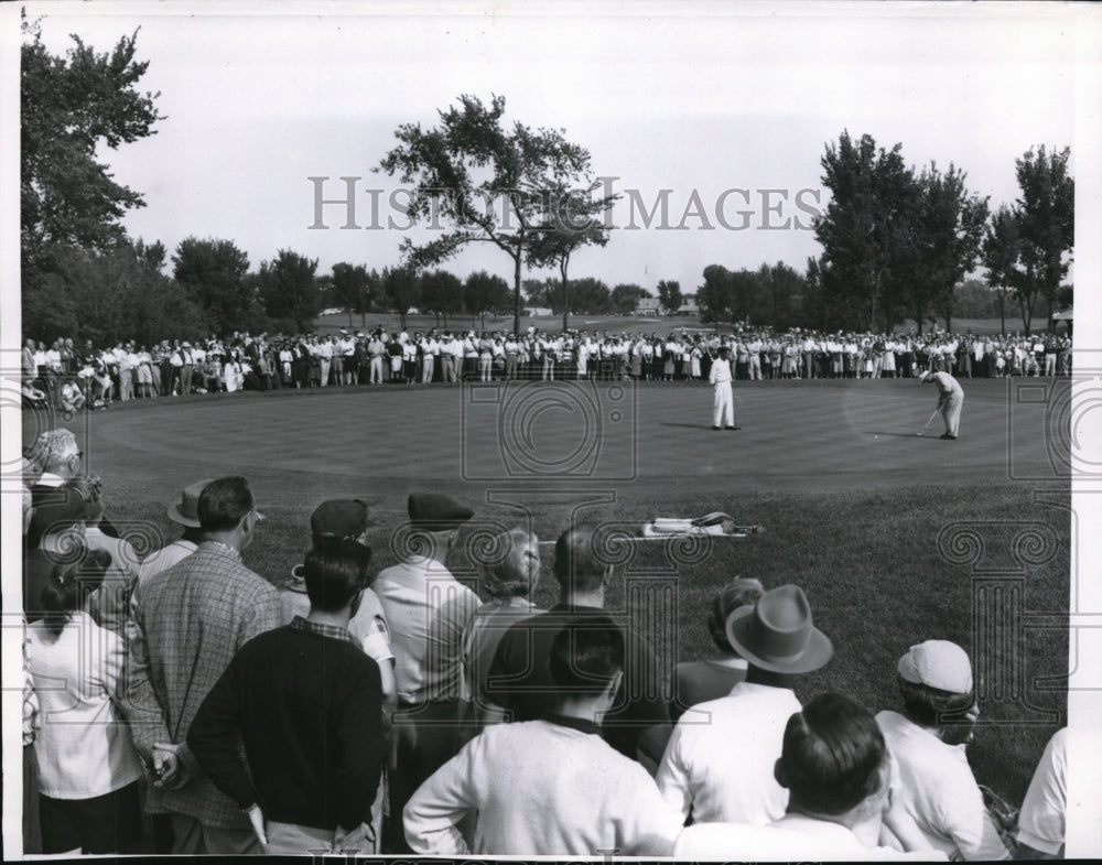 1956 Press Photo Lake Forest Ill Chuck Kogsis in Natl Amateur Championships- Historic Images