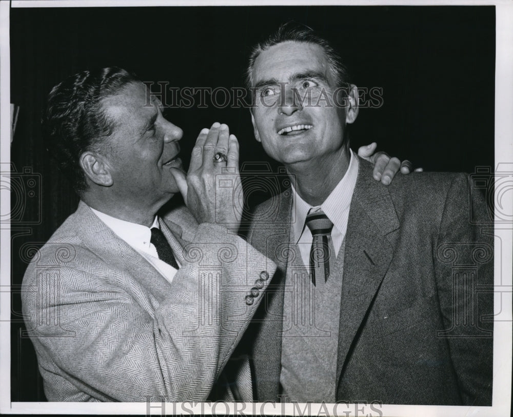 1954 Press Photo Chicago Frank Lame GM of White Sox &amp; Paul Richards GM Orioles - Historic Images