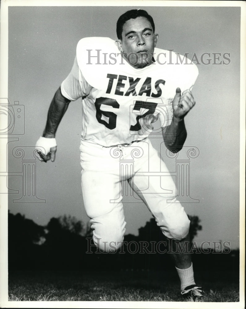 1966 Press Photo Howard Goad offensive tackle Texass football - nes34307 - Historic Images