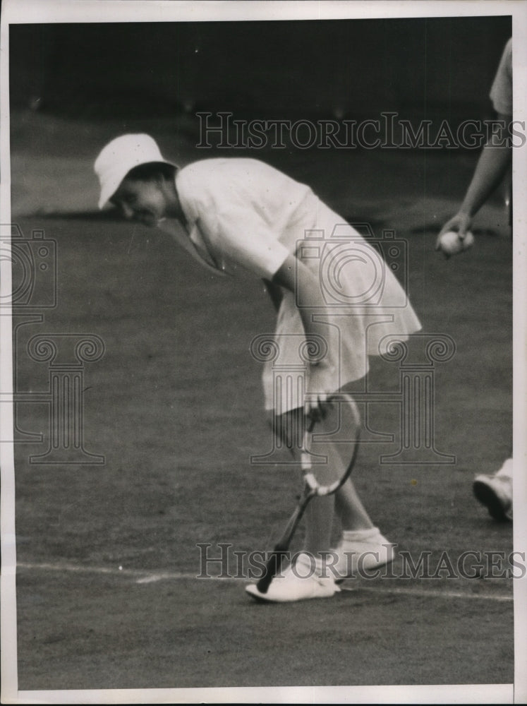 1938 Press Photo Nancye Bynne Australia tennis at Womens Singles - nes34437 - Historic Images