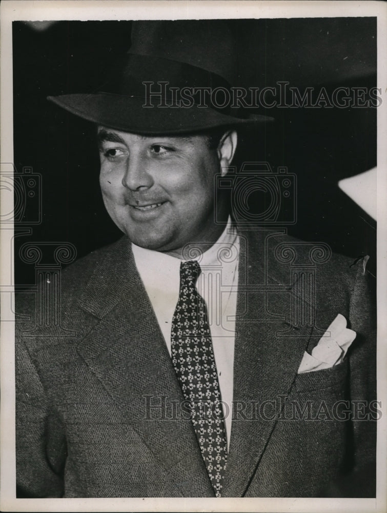 1937 Press Photo Laverne Moore aka John Montague in LA Calif robber from NY- Historic Images