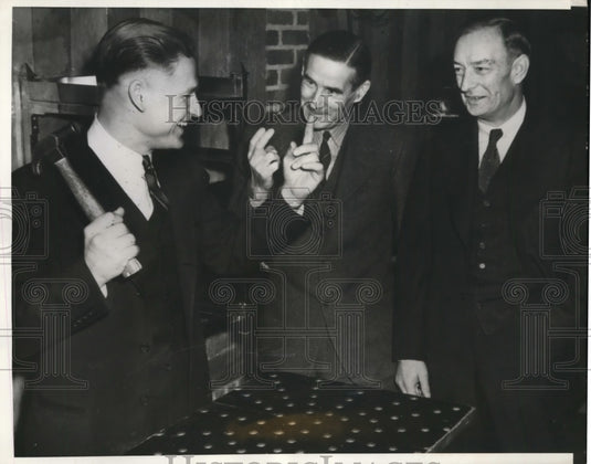 1940 Press Photo Benny McCoy Tigers , Earl Mack of A's, Bill McKechnie of Reds - Historic Images
