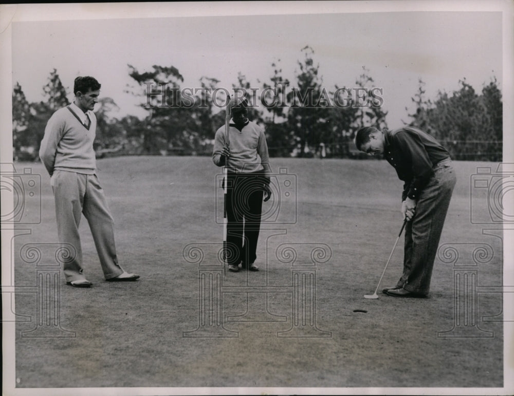 1936 Press Photo Harold McSpadden, Johnny Revolta at PGA Championship- Historic Images