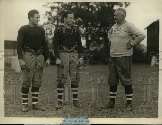 1925 Press Photo Head coach Robinson & Brown footballers FD & DH Moray- Historic Images