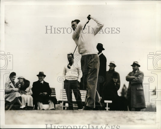 1934 Press Photo Robert Lester in North & South Amateur Golf at Pinehurst NC - Historic Images