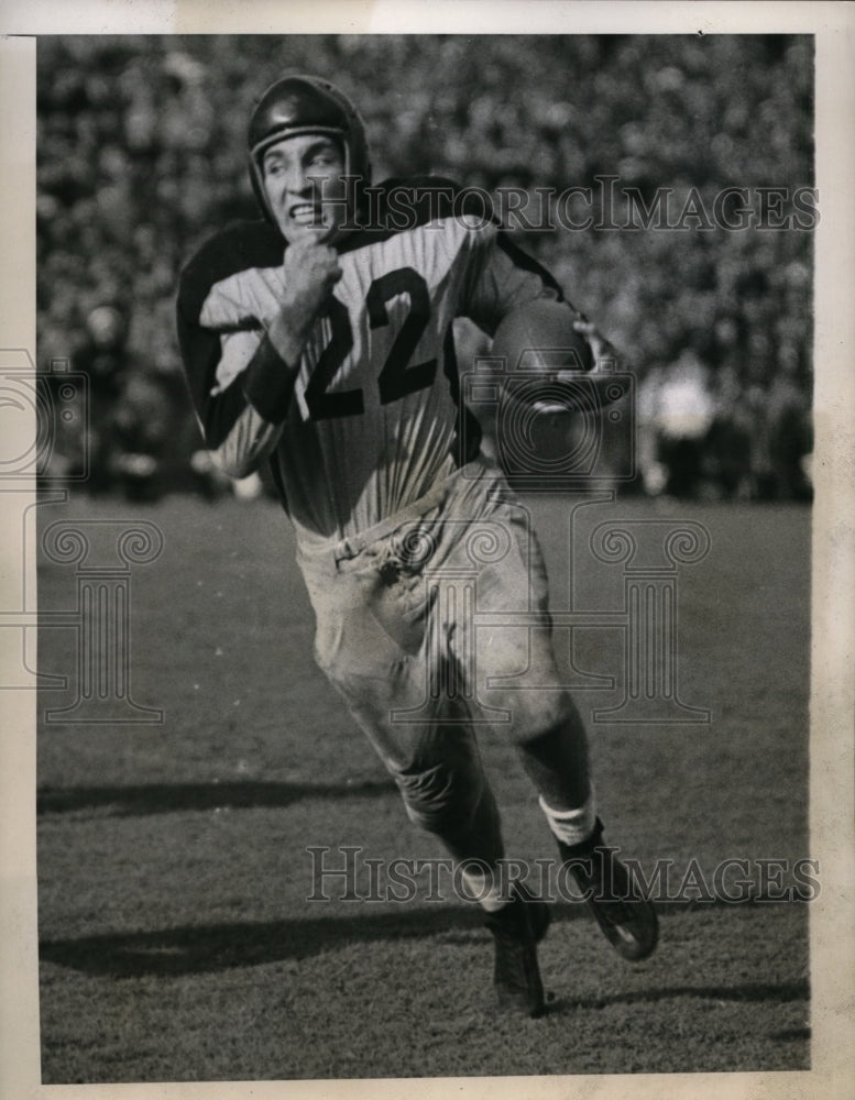 1945 Press Photo Lou Kusserow Columbia fullback to play vs Cornell - nes39524- Historic Images