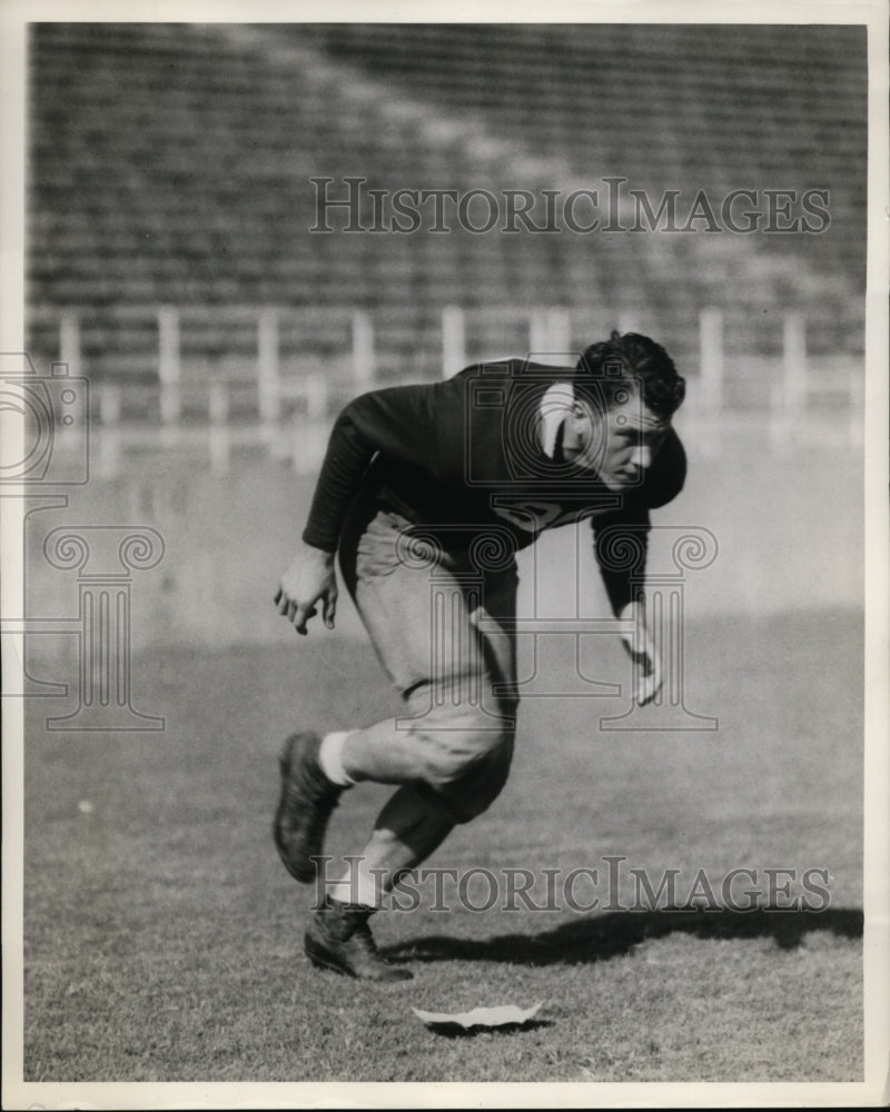 1937 Press Photo Will Waller of TCU football team - nes39792 - nes39792 - Historic Images