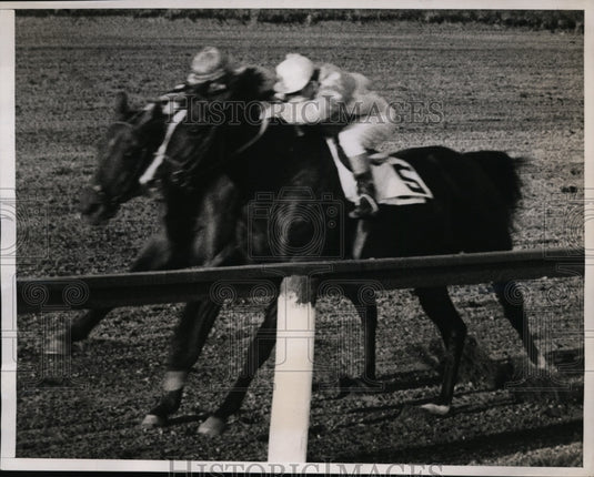1938 Press Photo Jamaica races in NY Bottle Top wins vs Redbreast & Birthday - Historic Images