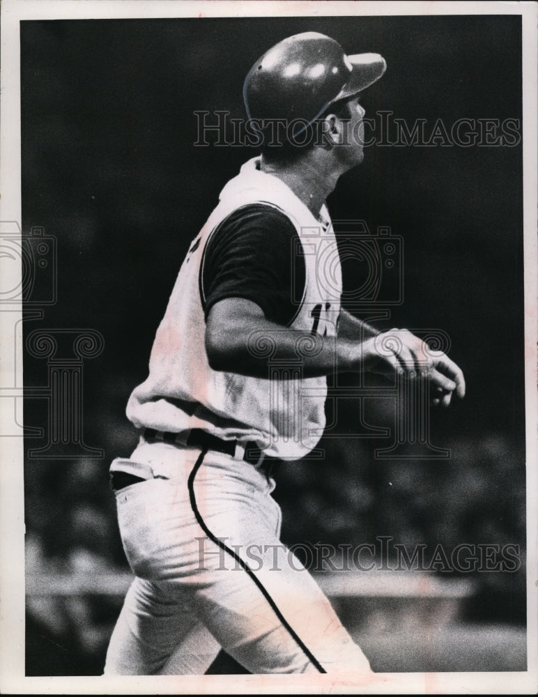 1967 Press Photo Tony Horton Cleveland Indians after hitting a homer - nes41043 - Historic Images