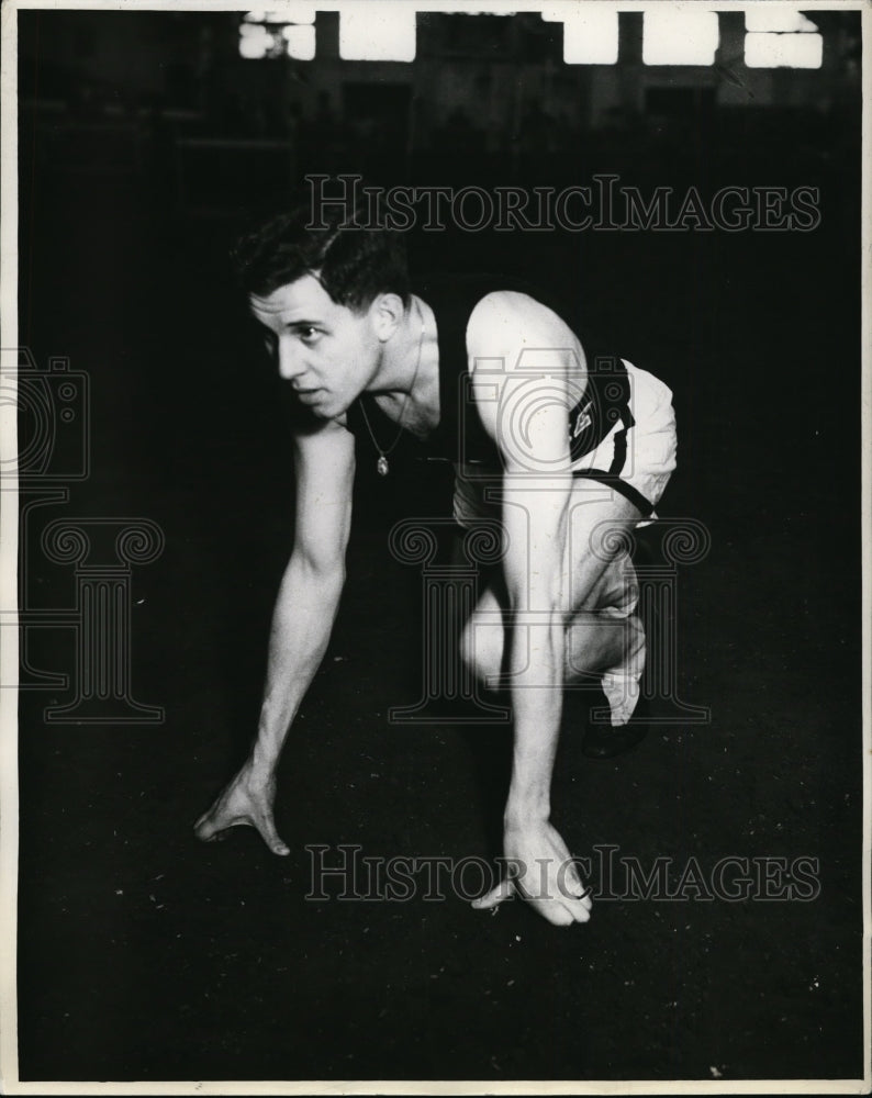 1936 Press Photo John Francis miler from Notre Dame University - nes42490 - Historic Images