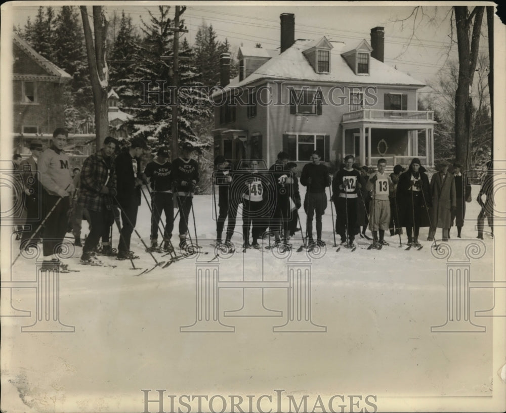 1930 Press Photo Dartmouth College annual winter carnival skiers - nes42767 - Historic Images