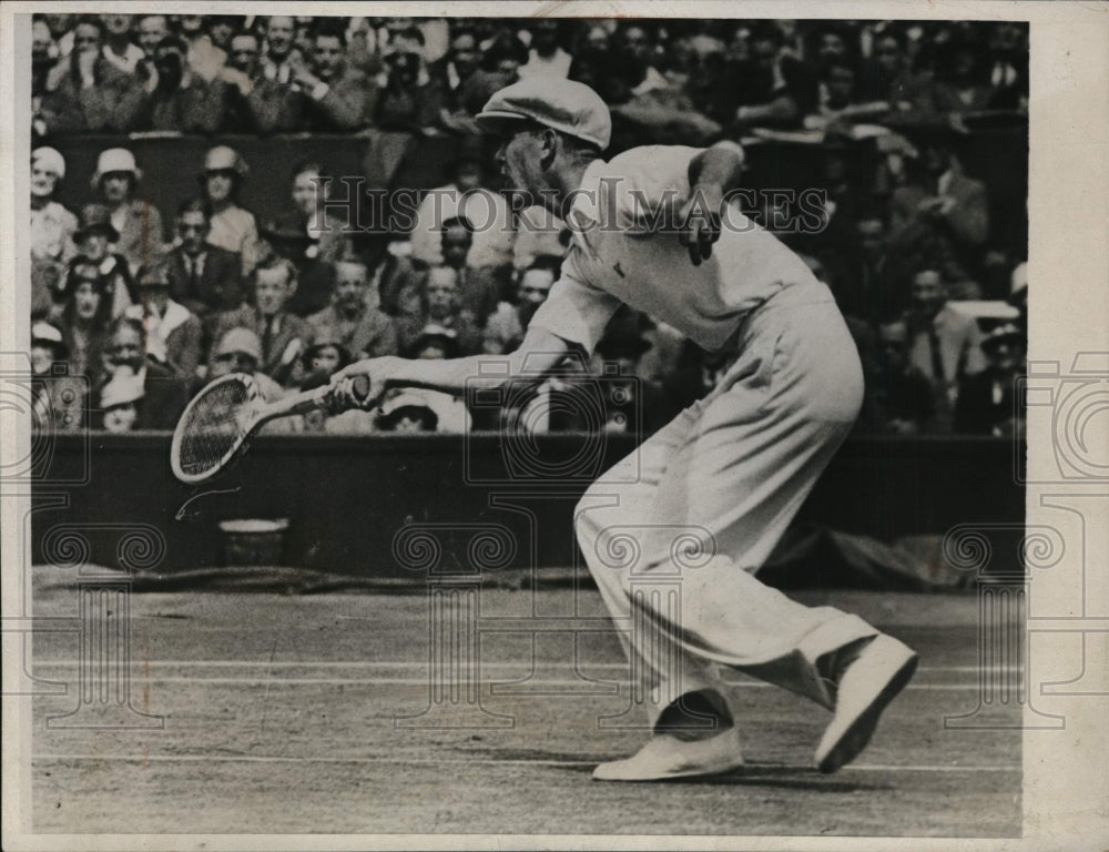 1932 Press Photo Vines at Wimbledon tennis versus Austin in England - nes44259 - Historic Images