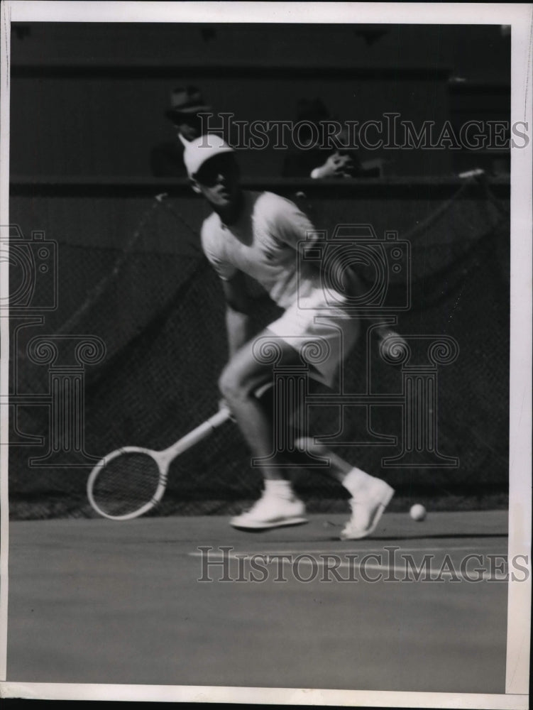 1937 Press Photo Frank Parker in Davis Cup tennis in San Francisco - nes44464 - Historic Images