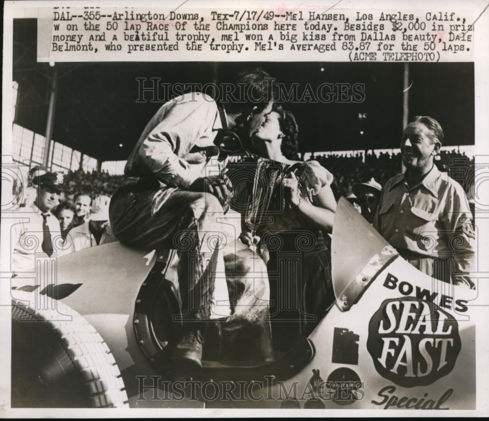 1949 Press Photo Mel Hansen wins LA California Race of Champions - nes45151 - Historic Images