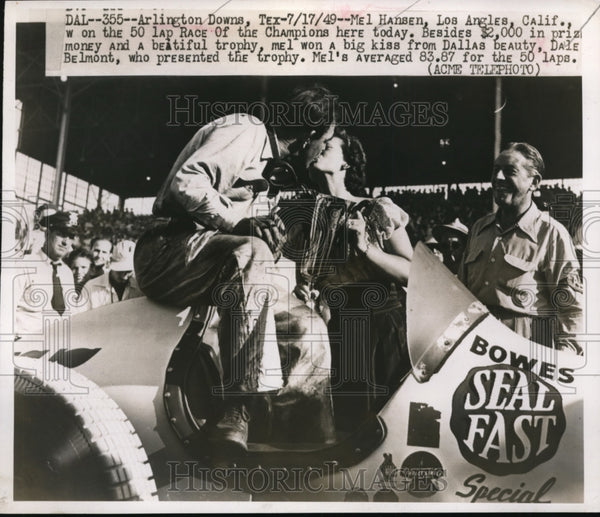 Mel Hansen Racing 1949 Press Photo Mel Hansen wins LA California Race of Champions - nes ...