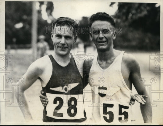1931 Press Photo Francis O'Donnell, Ariadoni Motini San Francisco track race- Historic Images