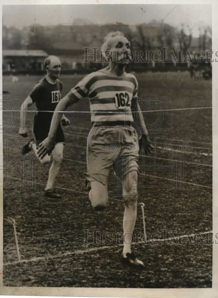 1931 Press Photo S Flynn age 67 sprinter at Century Open race in England - Historic Images